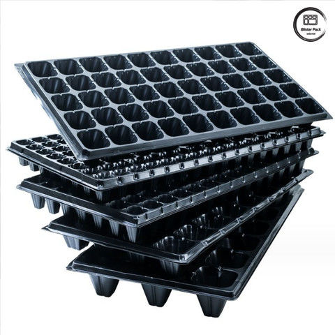 Taça de sementeira de plástico espessado para plantação, 21/32/50/72 Taça de arranque de germinação celular para sementes