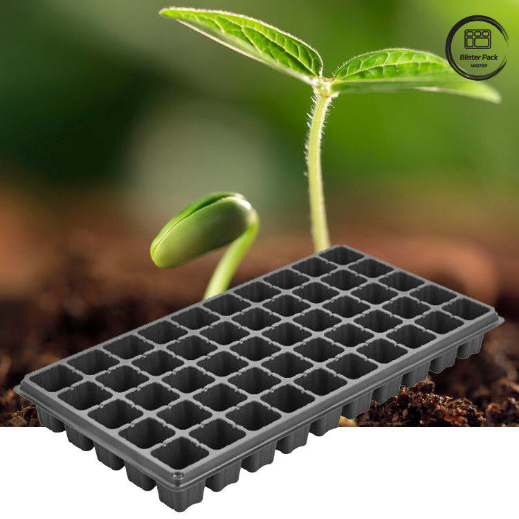 50 buracos para a plantação de sementes, plástico duro para a propagação do jardim doméstico