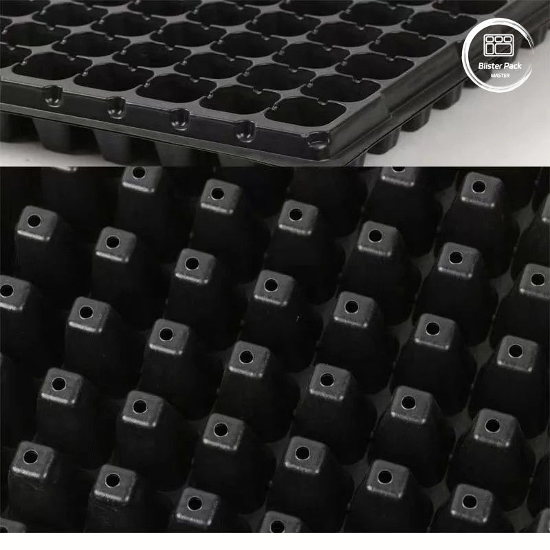 Comércio a granel 50 Deep Cell Tree Seedling Tray, Tray de germinação de sementes de plástico durável para viveiro e jardim