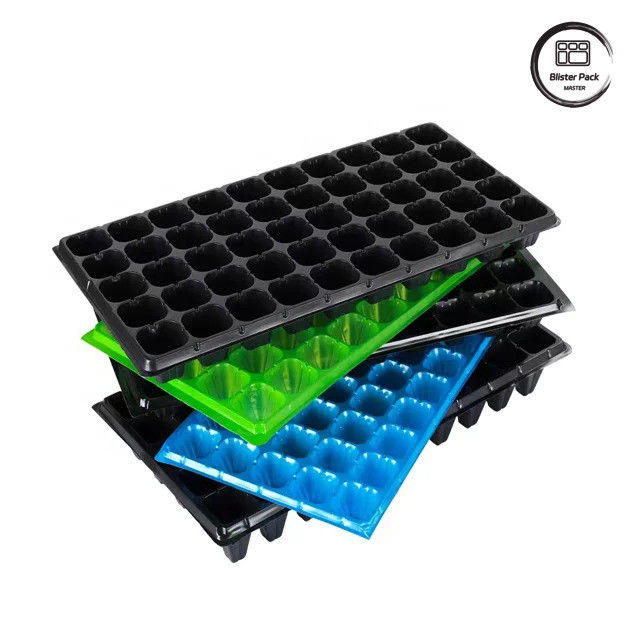 50 Células de sementeira de jardim Plug Tray Material PS durável para o crescimento eficiente de sementes