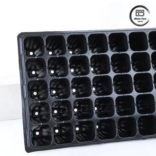 50 Células de sementeira de jardim Plug Tray Material PS durável para o crescimento eficiente de sementes