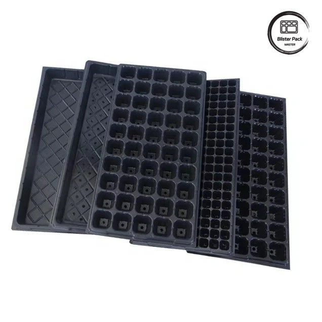 50 Células de sementeira de jardim Plug Tray Material PS durável para o crescimento eficiente de sementes