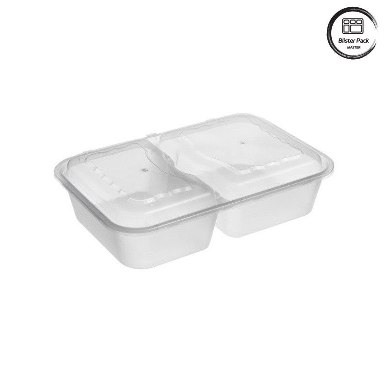 1-4 Compartimento descartável Caixa de almoço preta de microondas Design à prova de vazamento para embalagens de alimentos